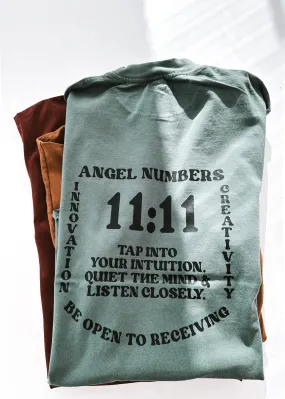 11:11 ANGEL NUMBERS SIDE SLIT TEE