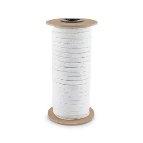 3/8" White Knitted Elastic Band - Case of 30 Rolls - 4,320 Yards