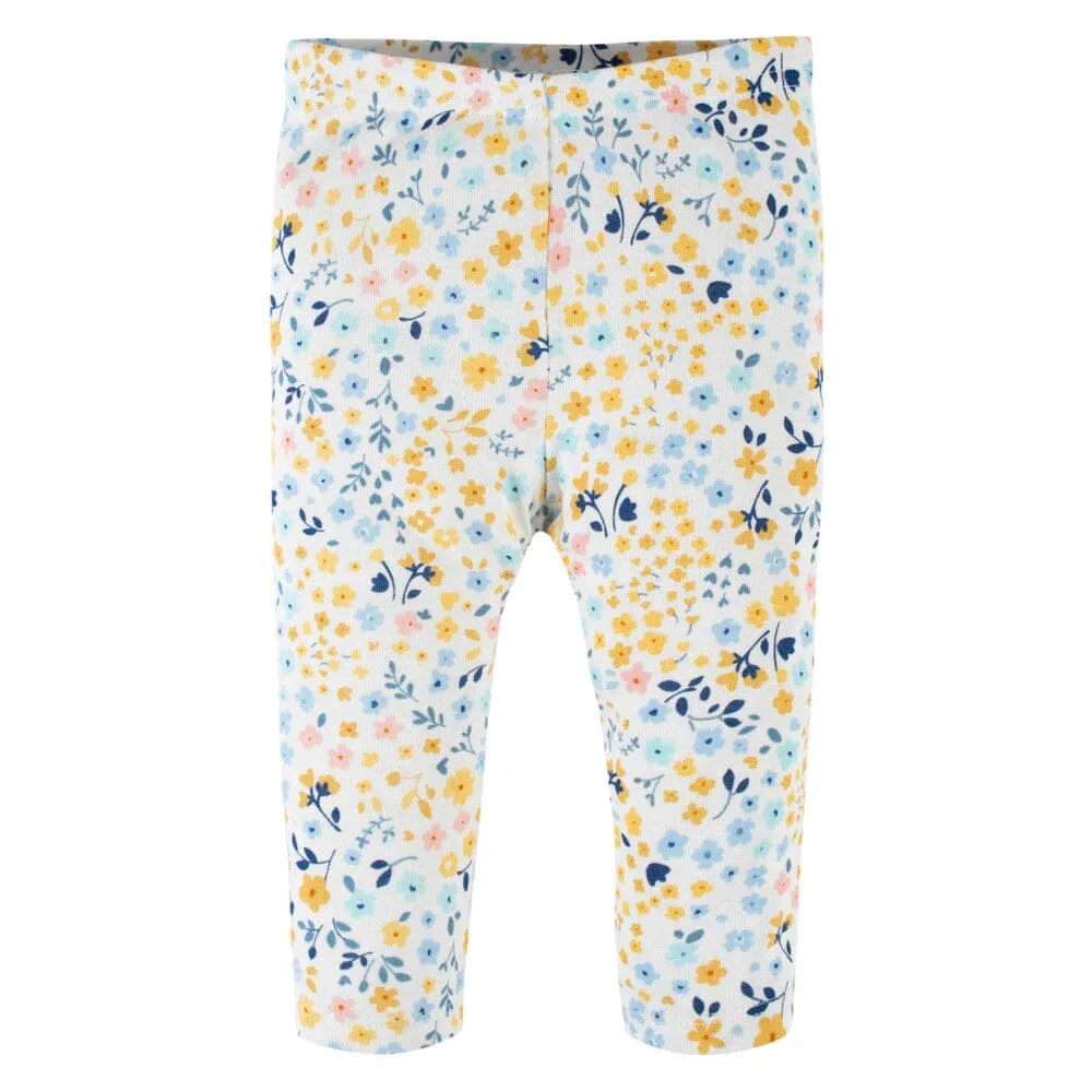 4-Pack Baby Girls Daisy Pants