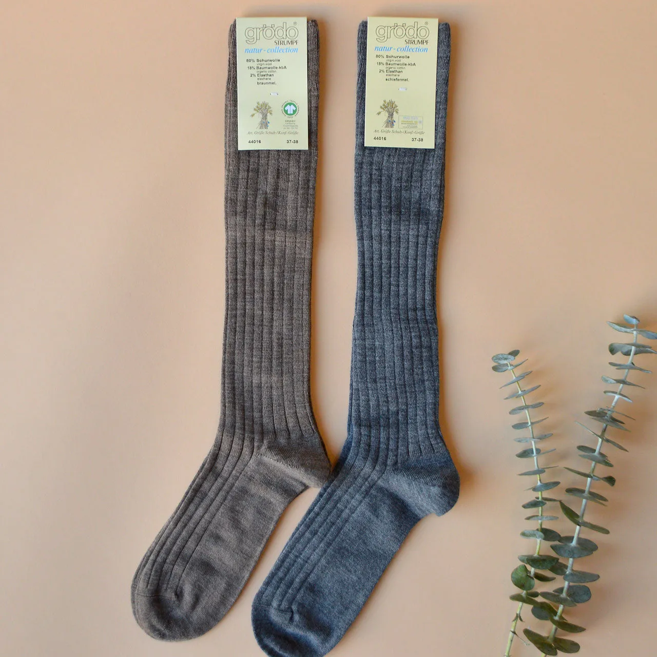 Adults Kneehigh Socks in Organic Wool/Cotton (37-42) *Returning 2025