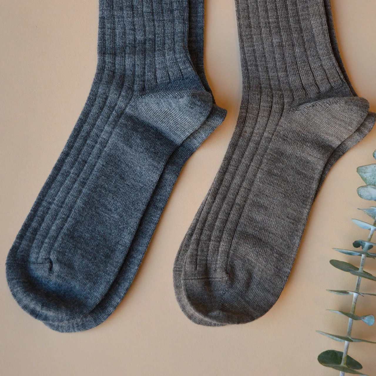 Adults Kneehigh Socks in Organic Wool/Cotton (37-42) *Returning 2025