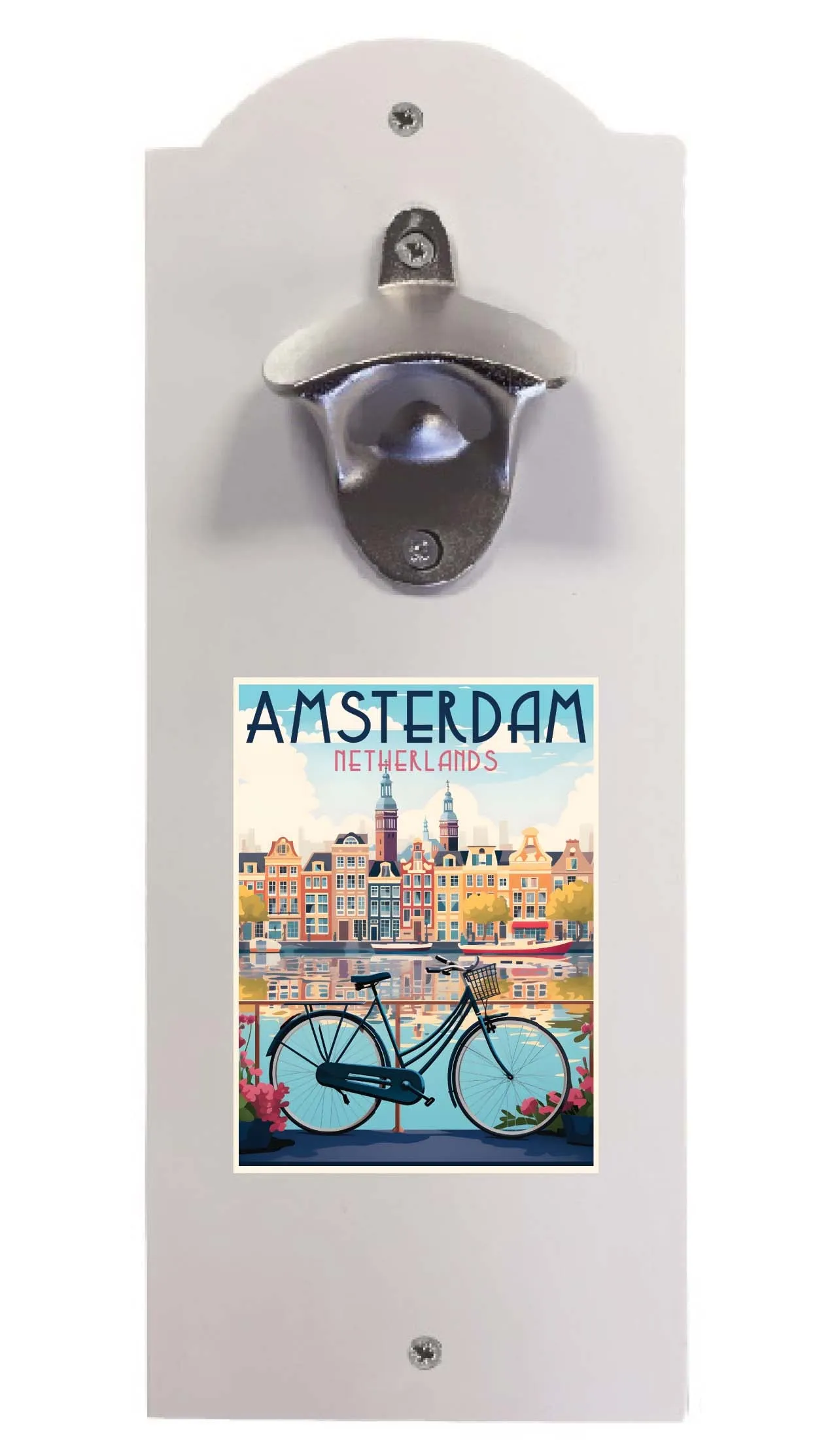 Amsterdam Netherlands Design A Souvenir Wall mounted bottle opener