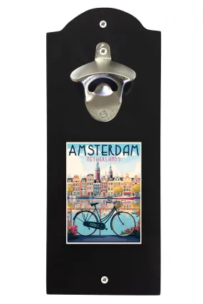 Amsterdam Netherlands Design A Souvenir Wall mounted bottle opener