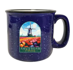 Amsterdam Netherlands Design B Souvenir 16 oz Ceramic camping mug