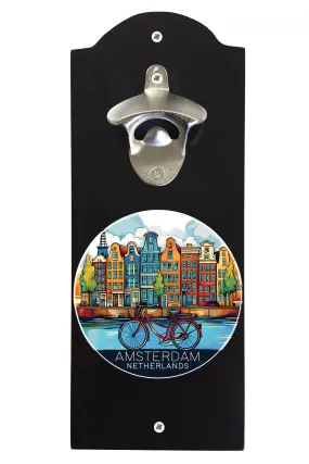 Amsterdam Netherlands Design D Souvenir Wall mounted bottle opener