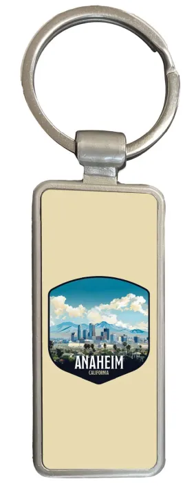 Anaheim California Design A Souvenir Metal Keyring Keychain