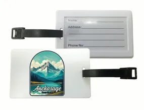 Anchorage Alaska Lake Mountain Design Souvenir Luggage Tag