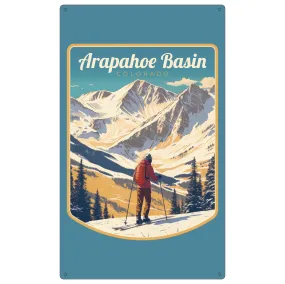 Arapahoe Basin Design A Souvenir Metal Sign 9 x 15