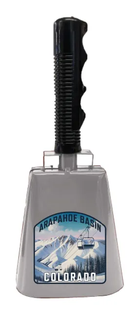 Arapahoe Basin Design B Souvenir Destination Cowbell