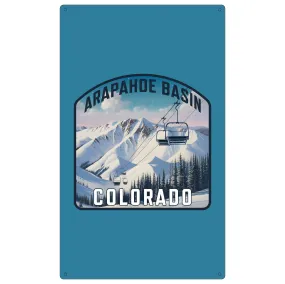 Arapahoe Basin Design B Souvenir Metal Sign 9 x 15