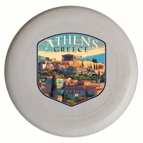 Athens Greece Acropolis Cityscape Design Souvenir Frisbee Flying Disc