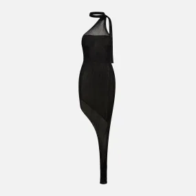 Aya Muse Larsen Dress - Black