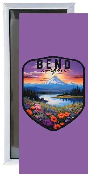 Bend Oregon Design A Souvenir Fridge Magnet 4.75 x 2 Inch