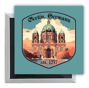 Berlin Germany Design B Souvenir 2.5 x 2.5-Inch Fridge Magnet