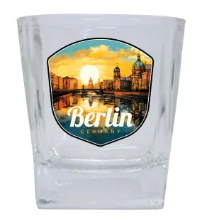 Berlin Germany Design C Souvenir 10 oz Whiskey Glass Rocks Glass