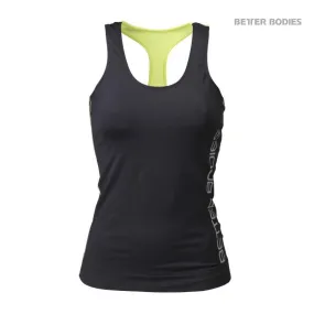 Better Bodies Athlete T-Back - Black-Lime