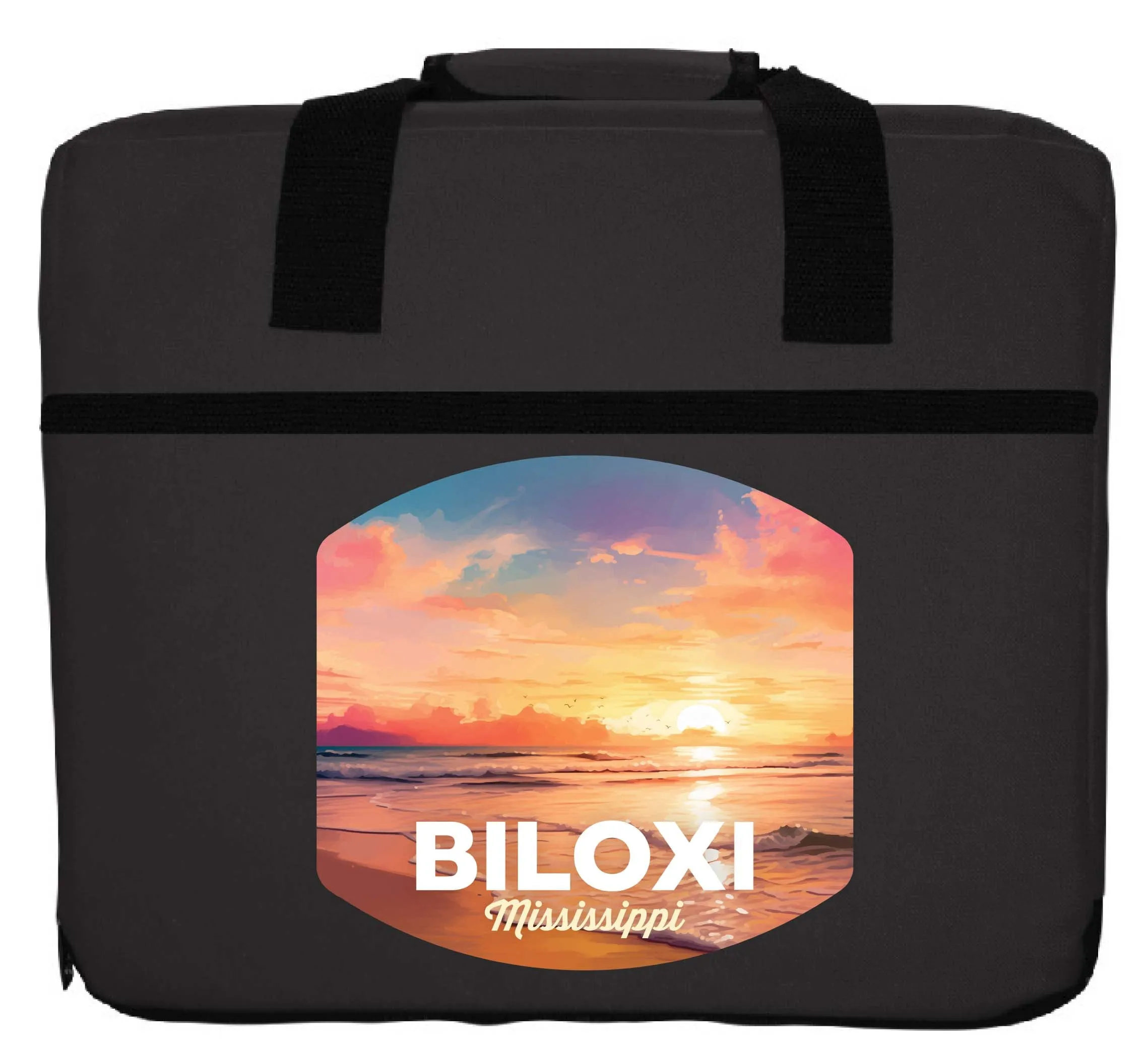 Biloxi Mississippi Design B Souvenir Destination Seat Cushion