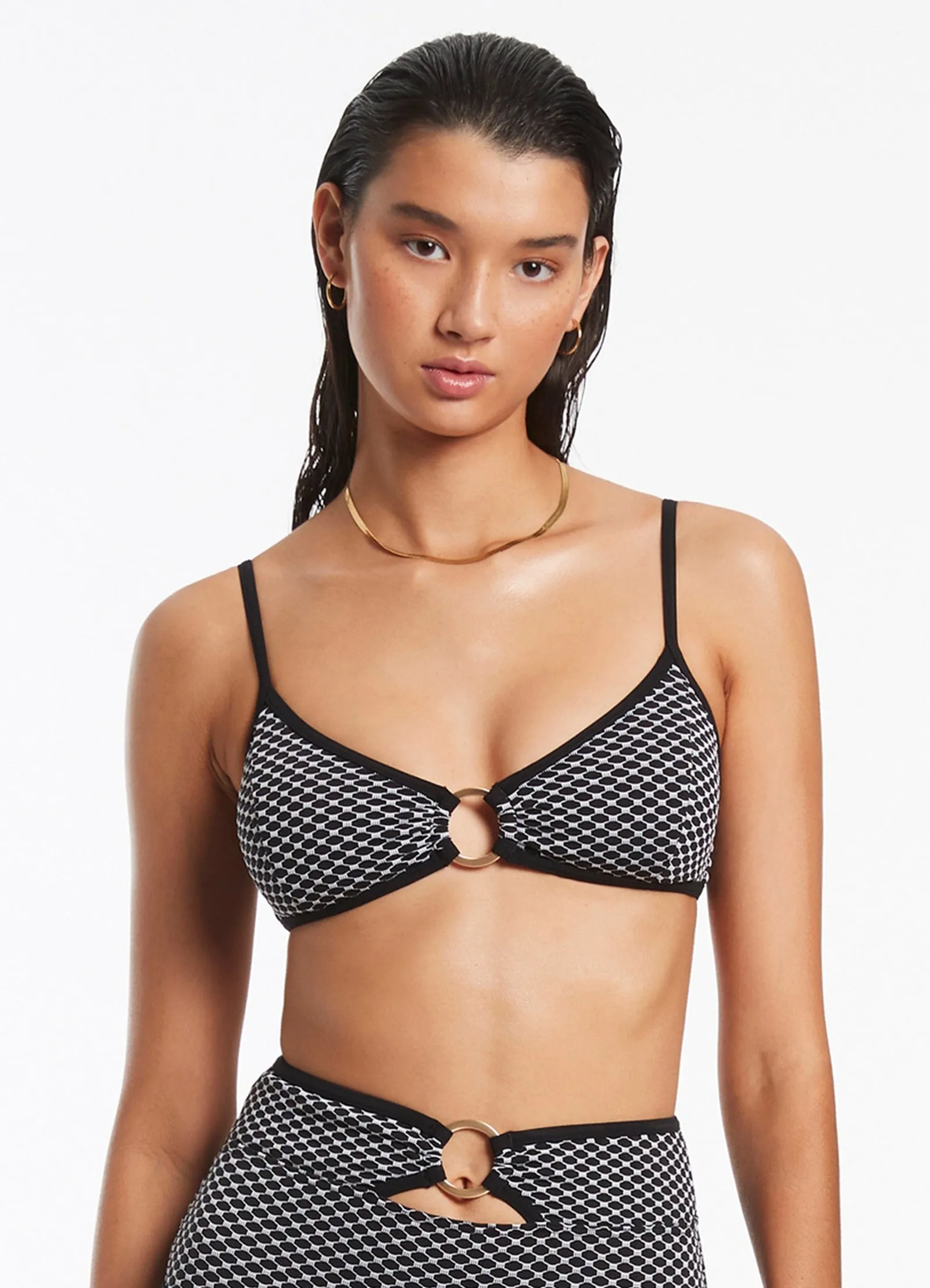 Corallo Trim Bralette - Black