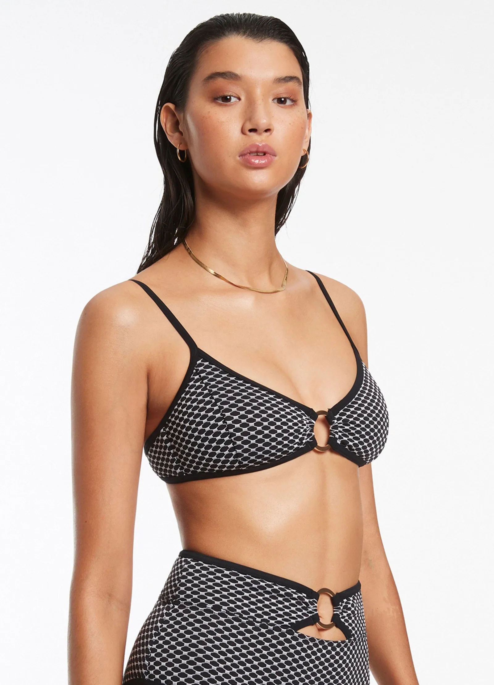 Corallo Trim Bralette - Black