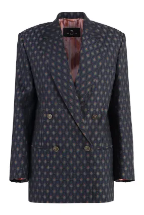 DOUBLE-BREASTED WOOL BLAZER