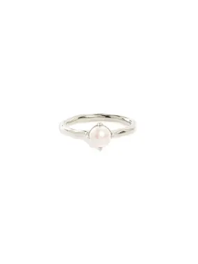 Endless Grace Pearl Ring - Silver