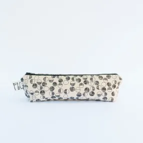 Grant Pencil Case in Black Circles