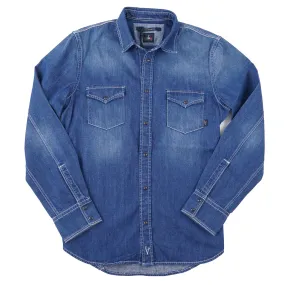 Handpicked Snap-Front Denim Western Shirt