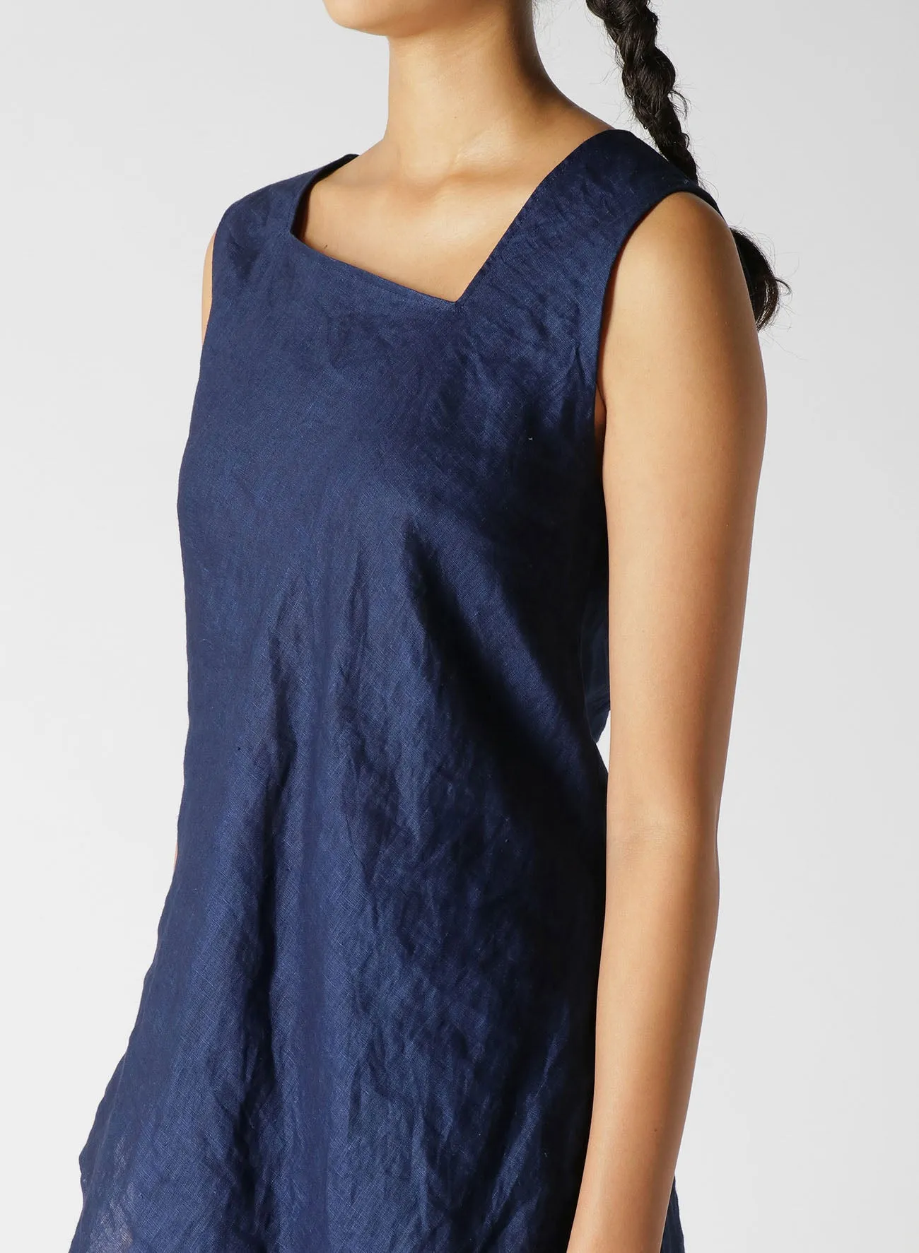 INDIGO   JAPANESE INK SLEEVELESS BLOUSE