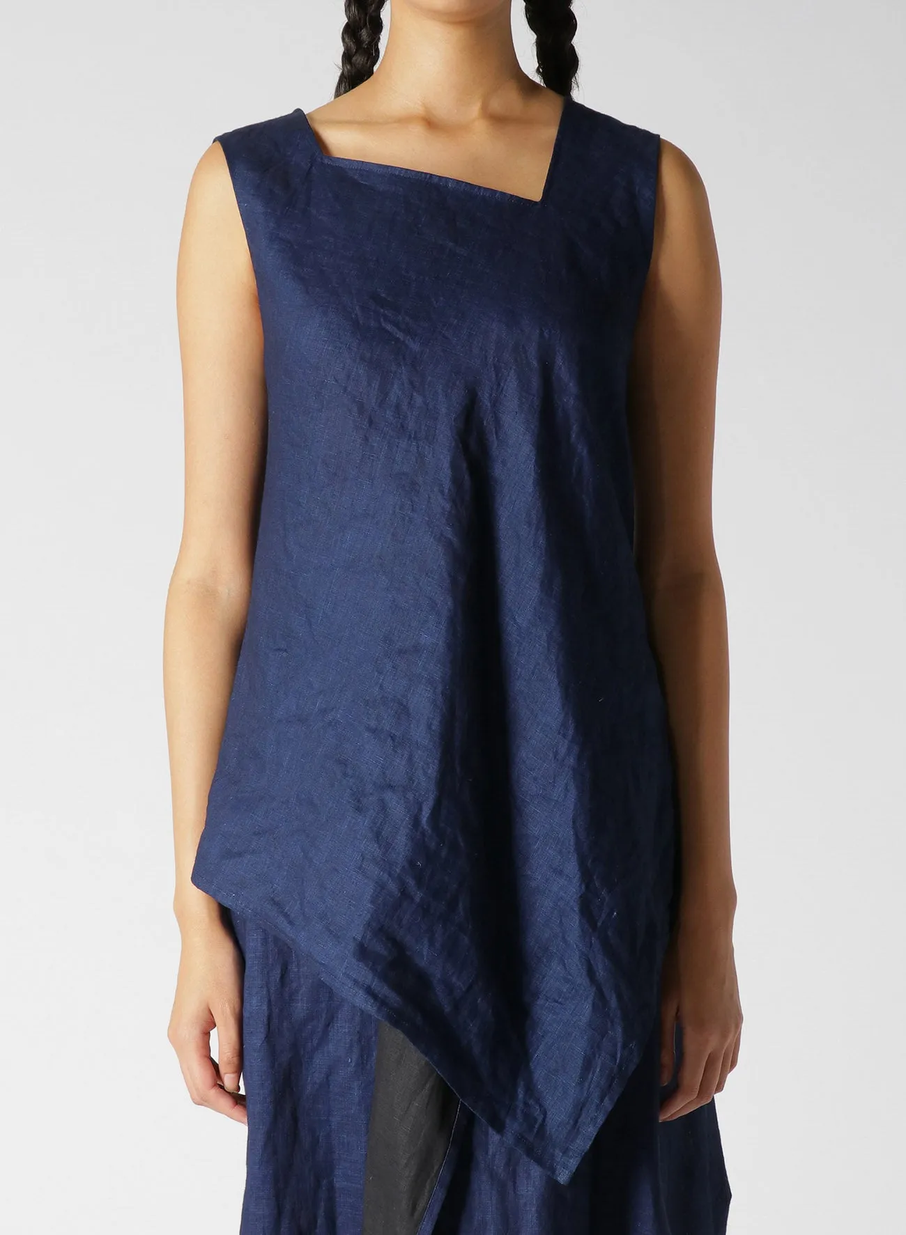 INDIGO   JAPANESE INK SLEEVELESS BLOUSE