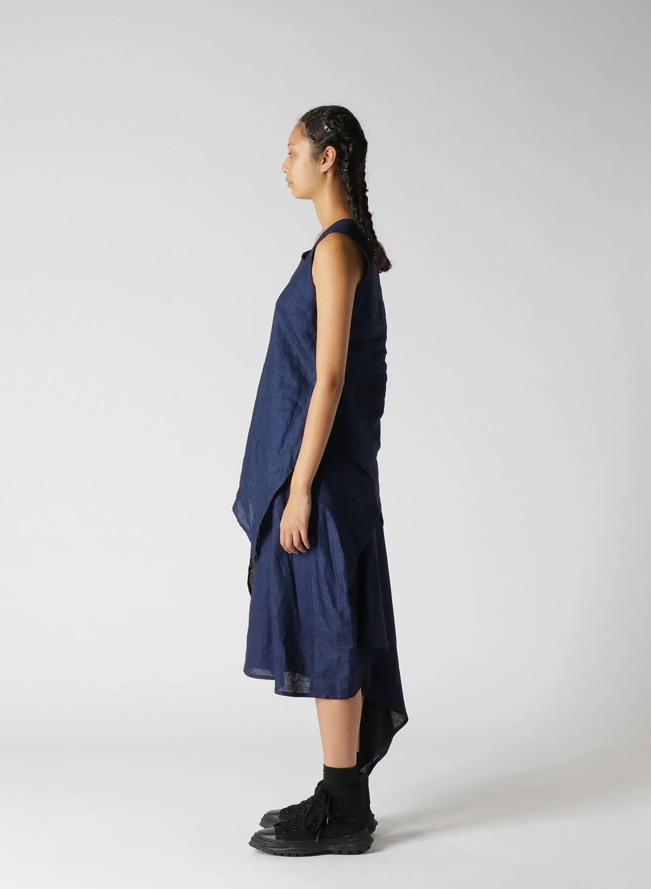 INDIGO   JAPANESE INK SLEEVELESS BLOUSE