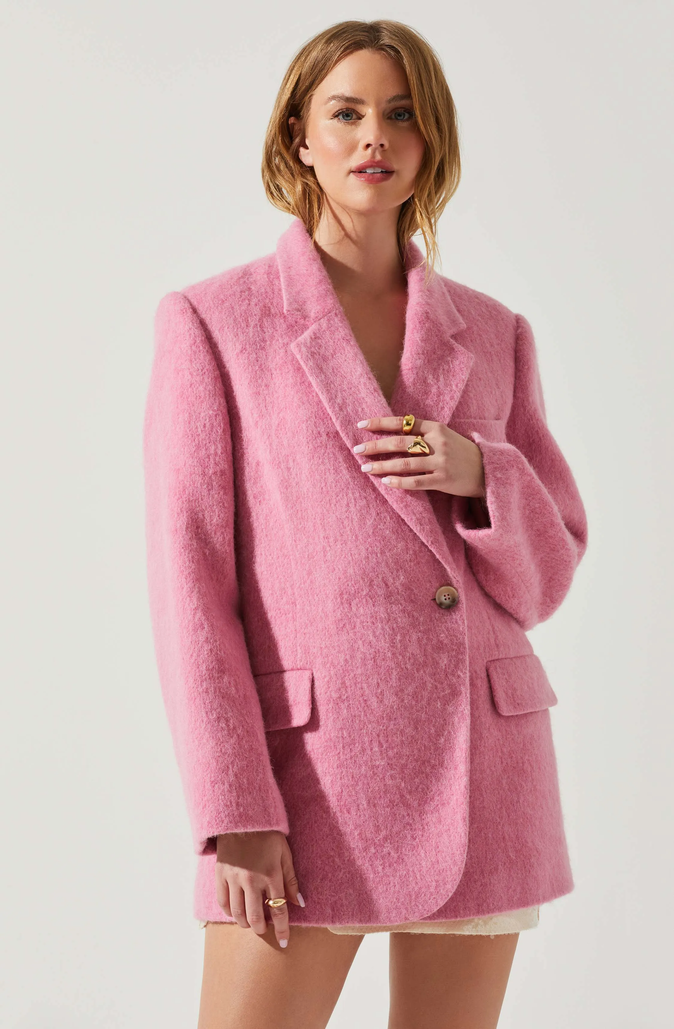 Kindra Wool Blend Coat