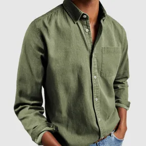 Last Day Sale 49%Gentleman's Casual Cotton Basic Shirt