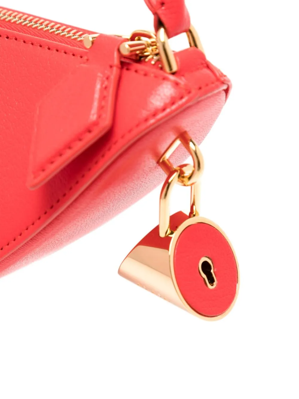 LE DEMI-COEUR SMALL LEATHER SHOULDER BAG