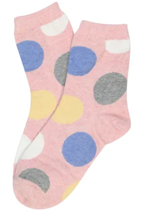 Spot the Dot Cotton Socks Soft Pink