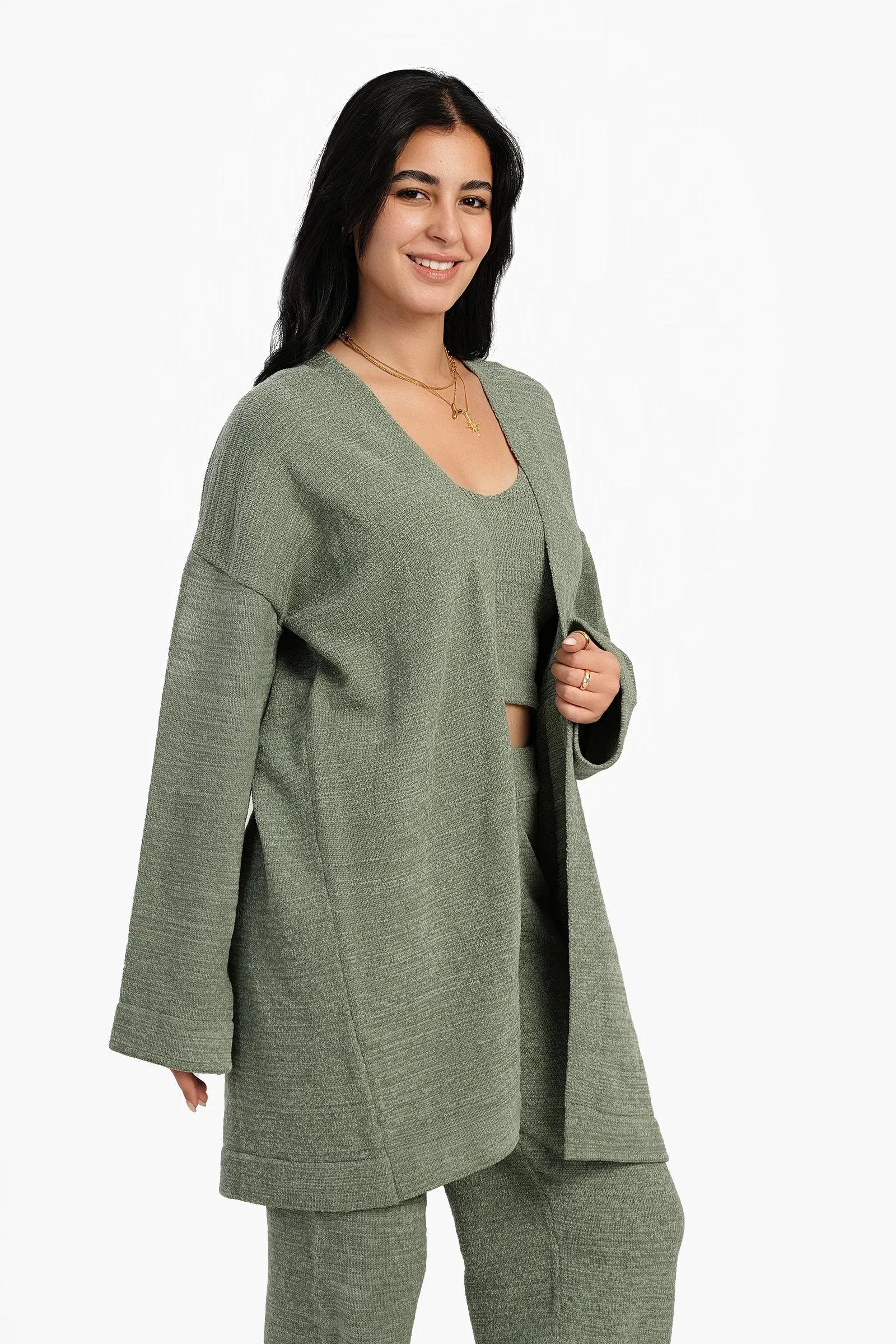 Trico Dropped Shoulder Robe