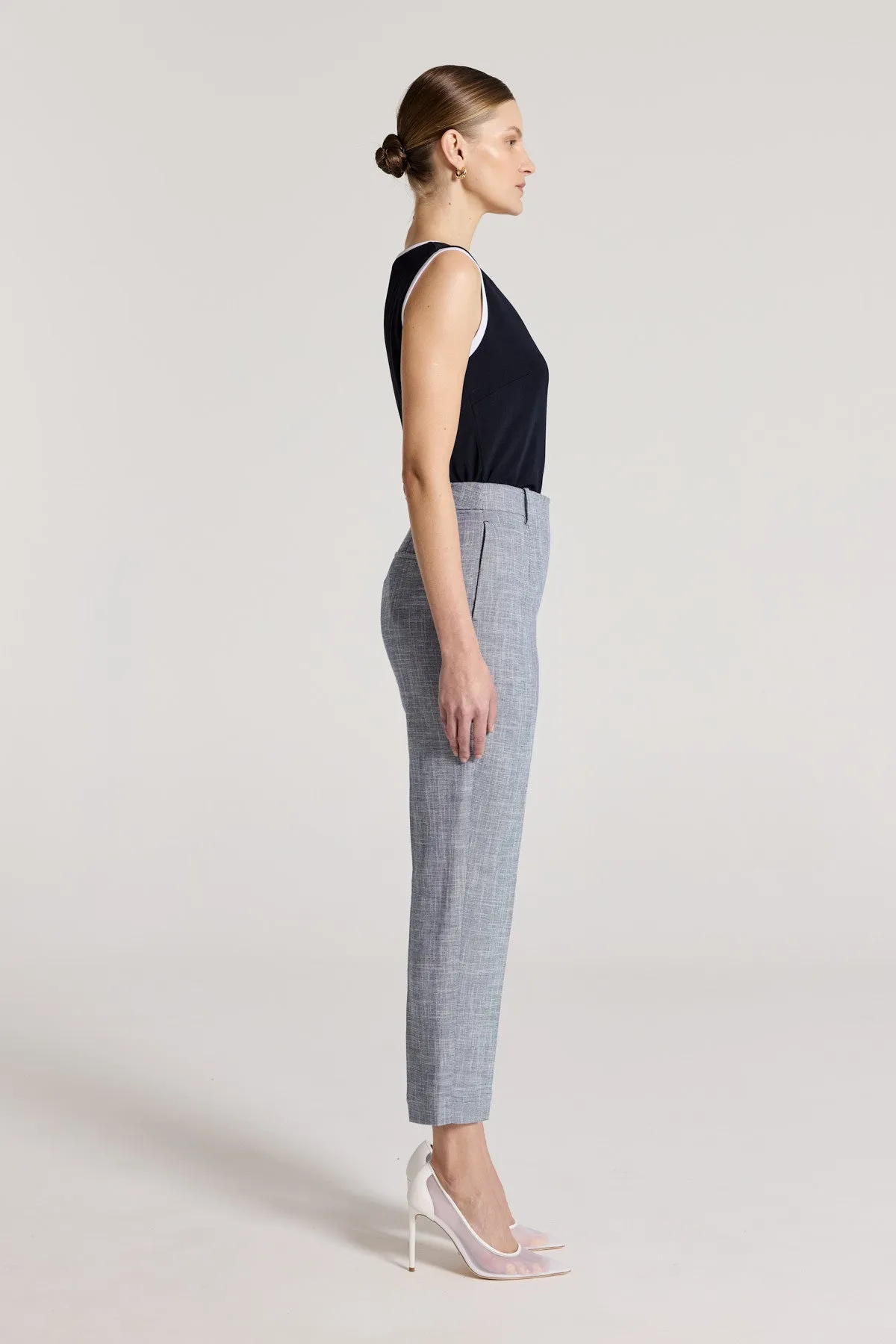 Tuscan Pant - Navy/White