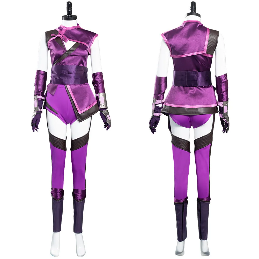 VeeGet VeeGet Mortal Kombat 11-Mileena Costume for Halloween Carnival Suit Costume