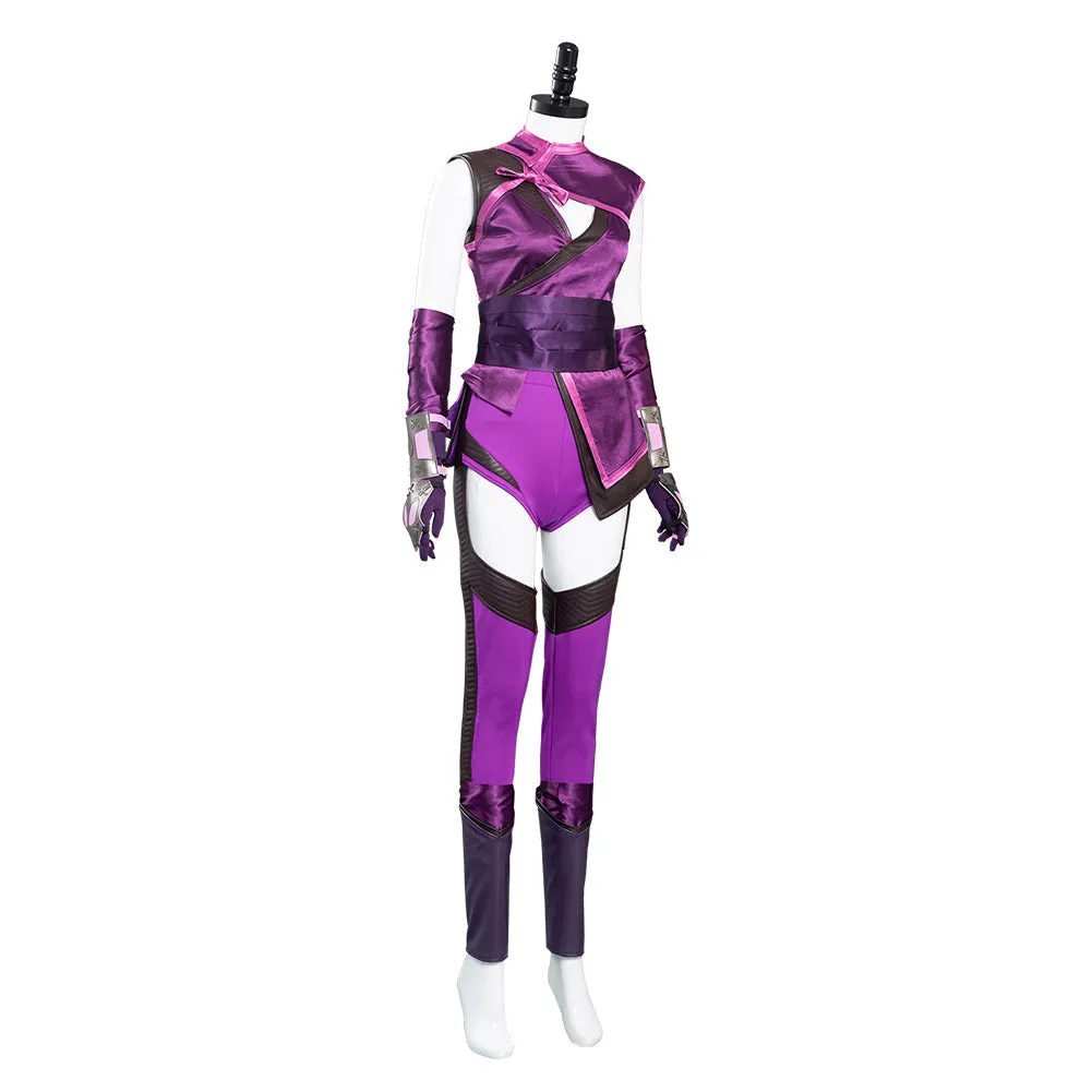 VeeGet VeeGet Mortal Kombat 11-Mileena Costume for Halloween Carnival Suit Costume