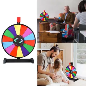 WinSpin 12 Prize Wheel Tabletop Colorful Dry Erase